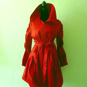 Samuel Dong Classic Red Bubble Dress Jacket